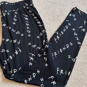 MAD Engine Black 'Friends' Print Leggings